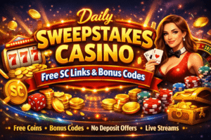 Daily Sweepstakes Casino Free Spins & SC Bonuses